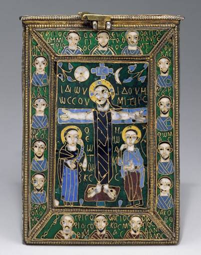 這張照片顯示了真正十字架的聖物箱。